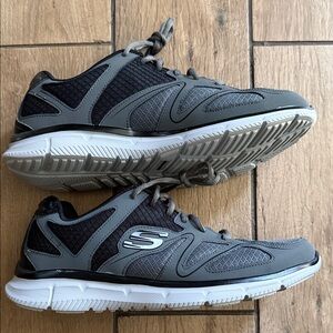 Men’s Skechers Black and Gray Running Shoes